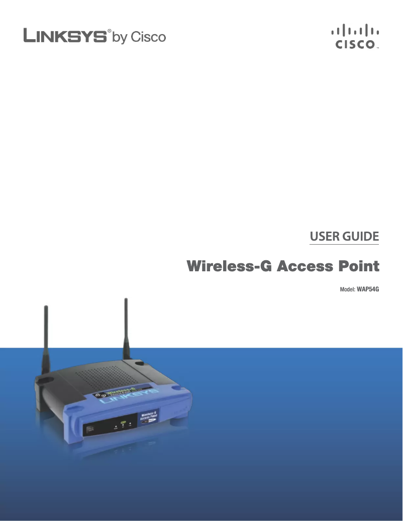 Página 1 del manual Manual de usuario Linksys Wireless-G WAP54G
