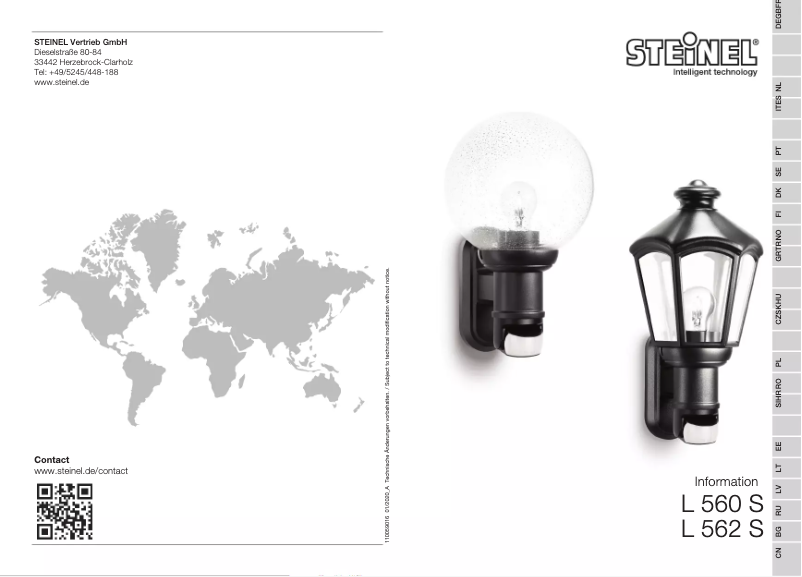 Page n°1 - Manuel utilisateur Steinel L 560 S