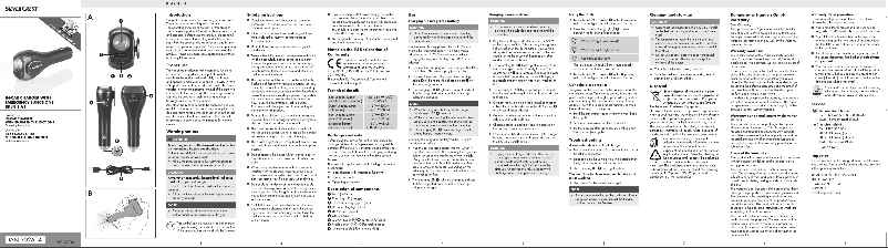 Page 1 de la notice Manuel utilisateur SilverCrest SKLN 8 A1