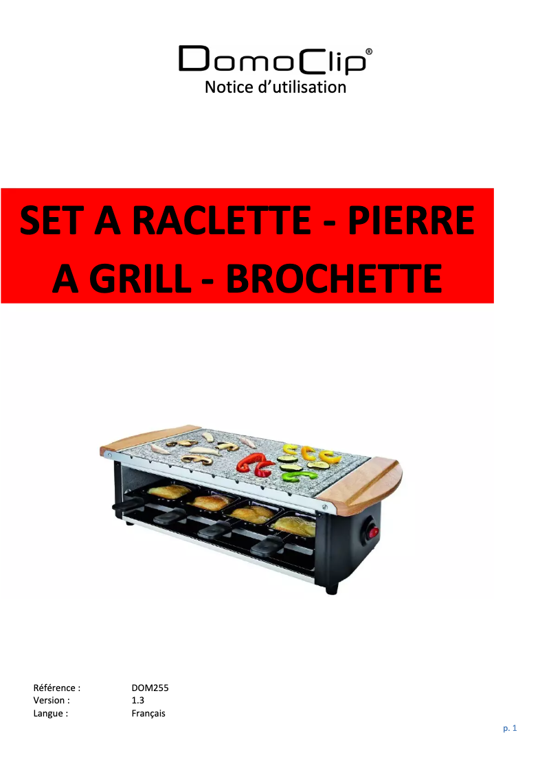 Página 1 del manual Manual de usuario Domoclip DOM255