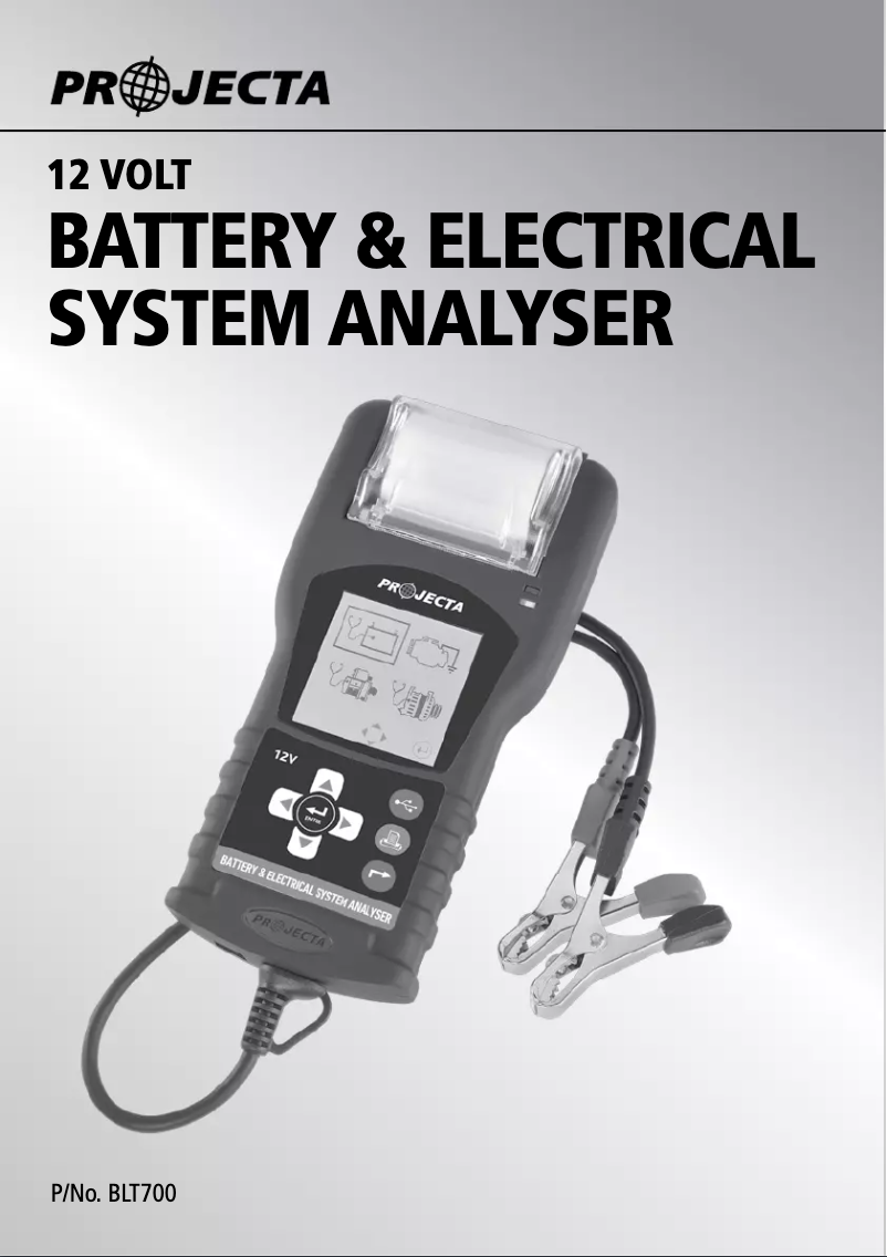 Image de la première page du manuel de l'appareil BLT700