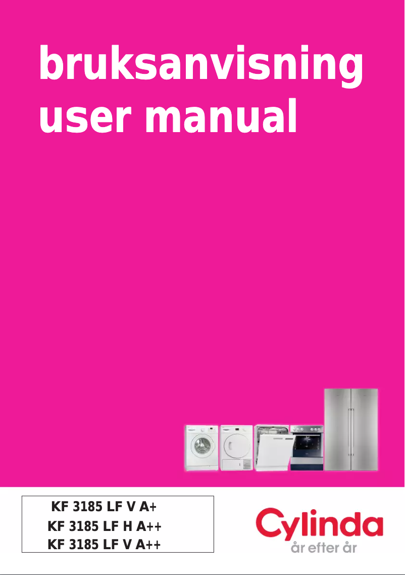 Page 1 de la notice Manuel utilisateur Cylinda KF 3185 LF H A++