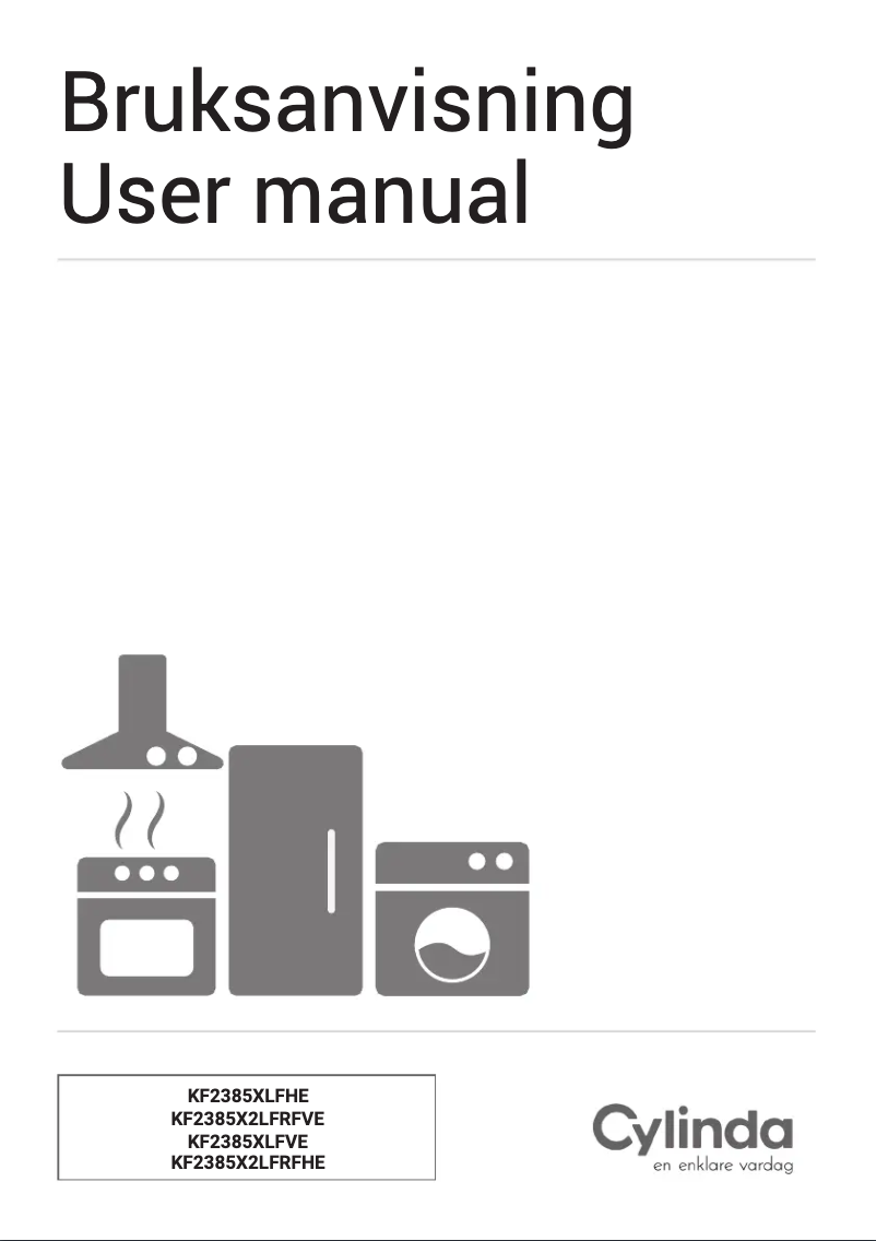 Image de la première page du manuel de l'appareil KF2385XLFVE