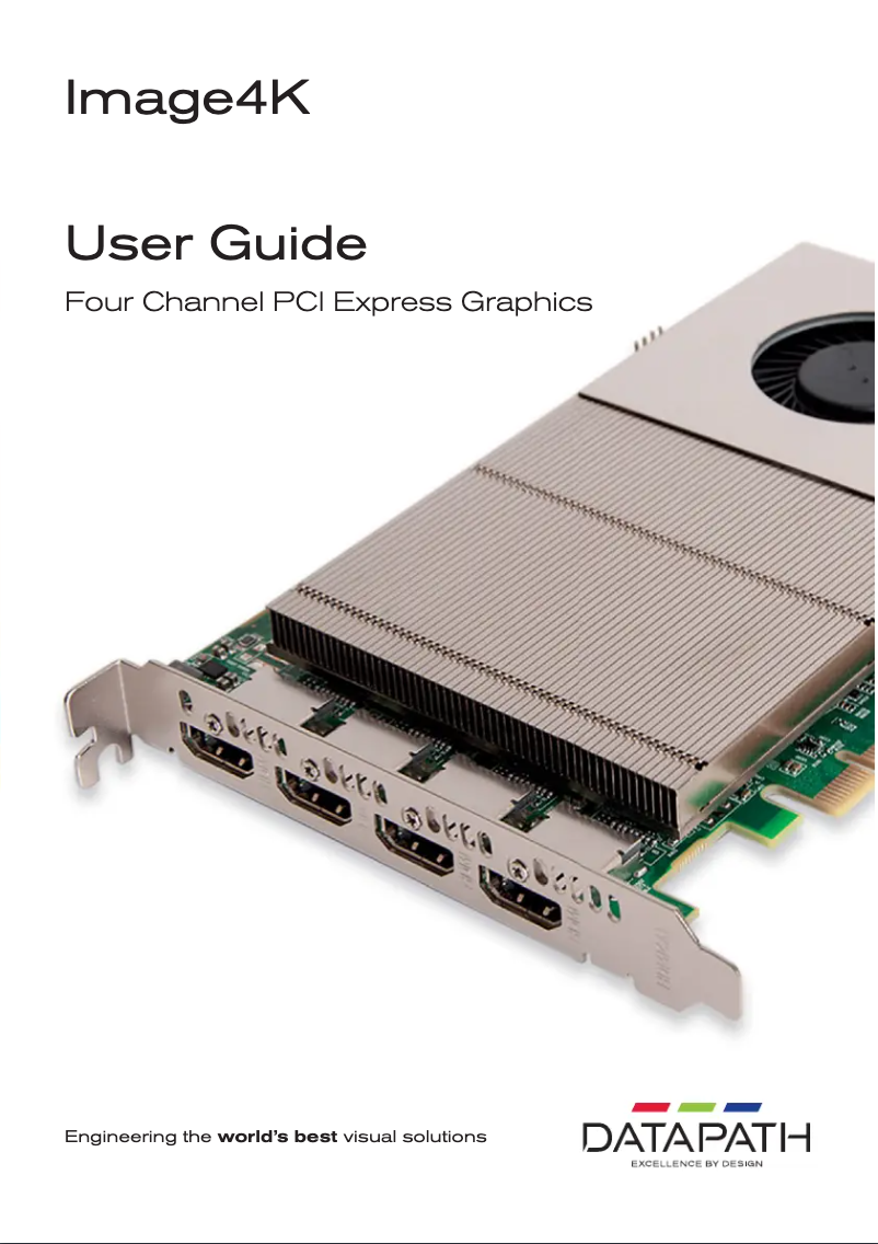 Page 1 de la notice Manuel utilisateur Datapath Image4K
