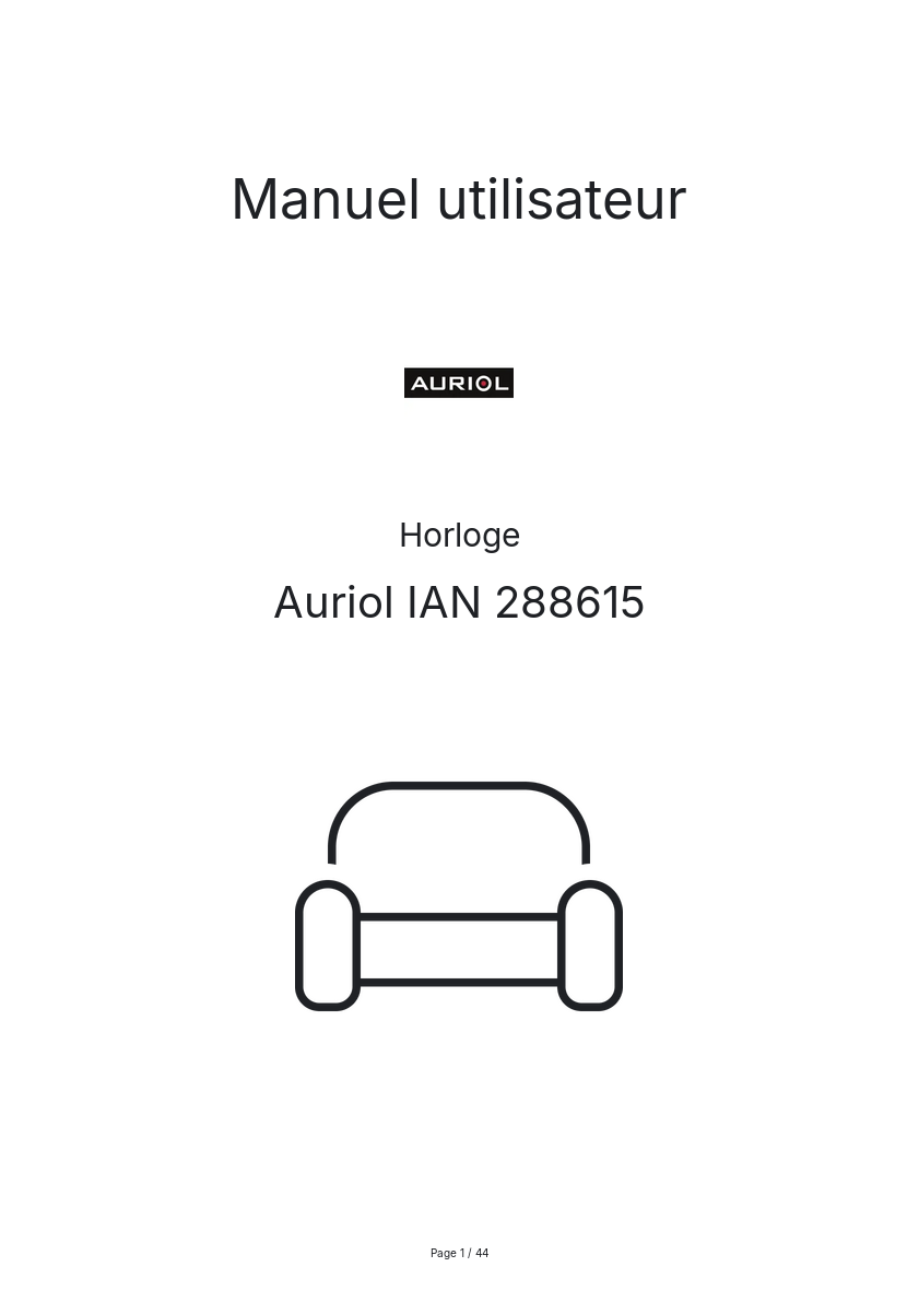 Image de la première page du manuel de l'appareil IAN 288615