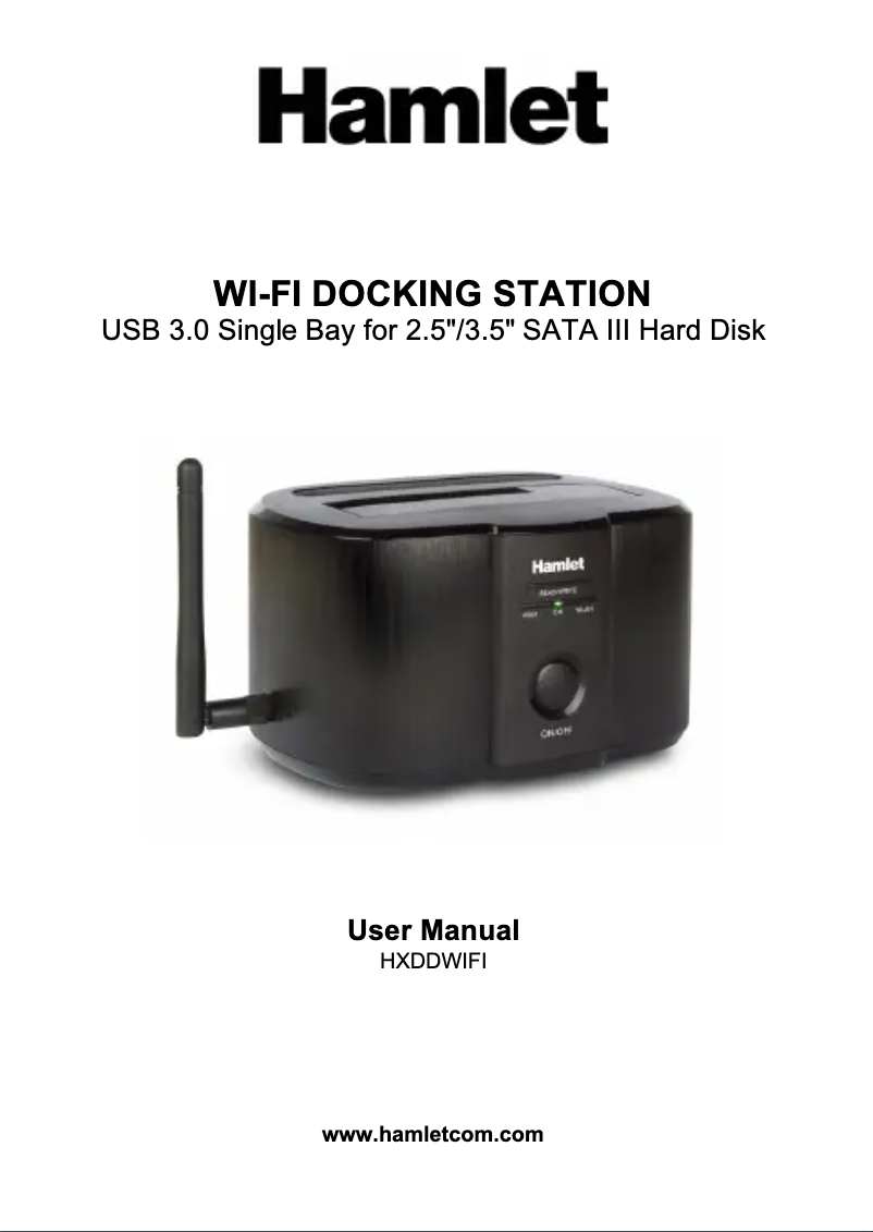 Page 1 de la notice Manuel utilisateur Hamlet HXDDWIFI