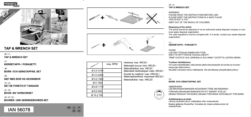 Página 1 del manual Manual de usuario Powerfix Z28395