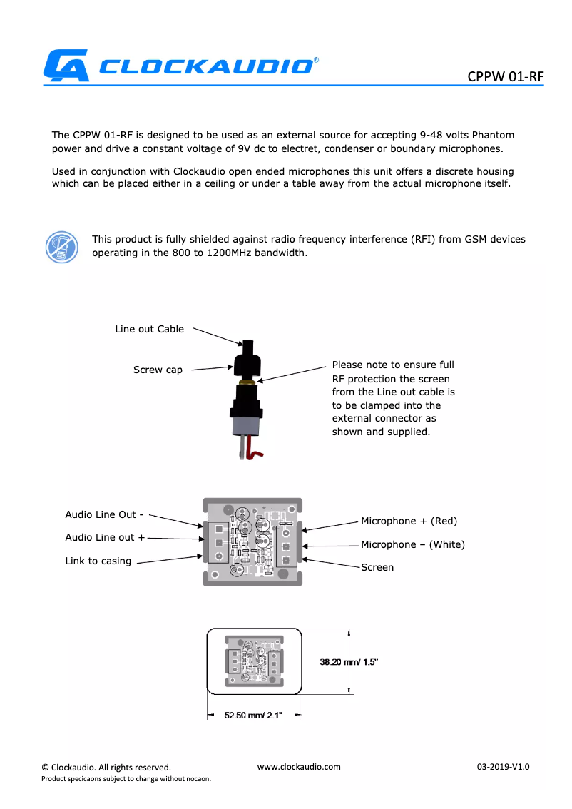 Image de la première page du manuel de l'appareil C 3S-RF-CP