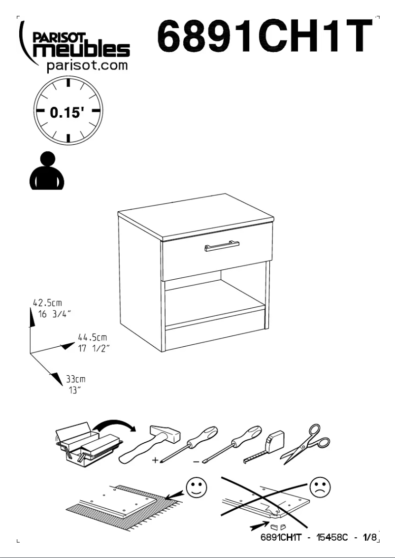 Página 1 del manual Manual de usuario Parisot Infinity 6891CH1T