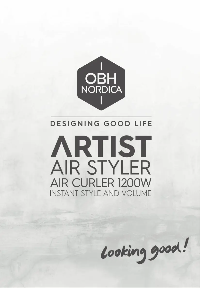 Page n°1 - Manuel utilisateur OBH Nordica Artist Air Styler 3597