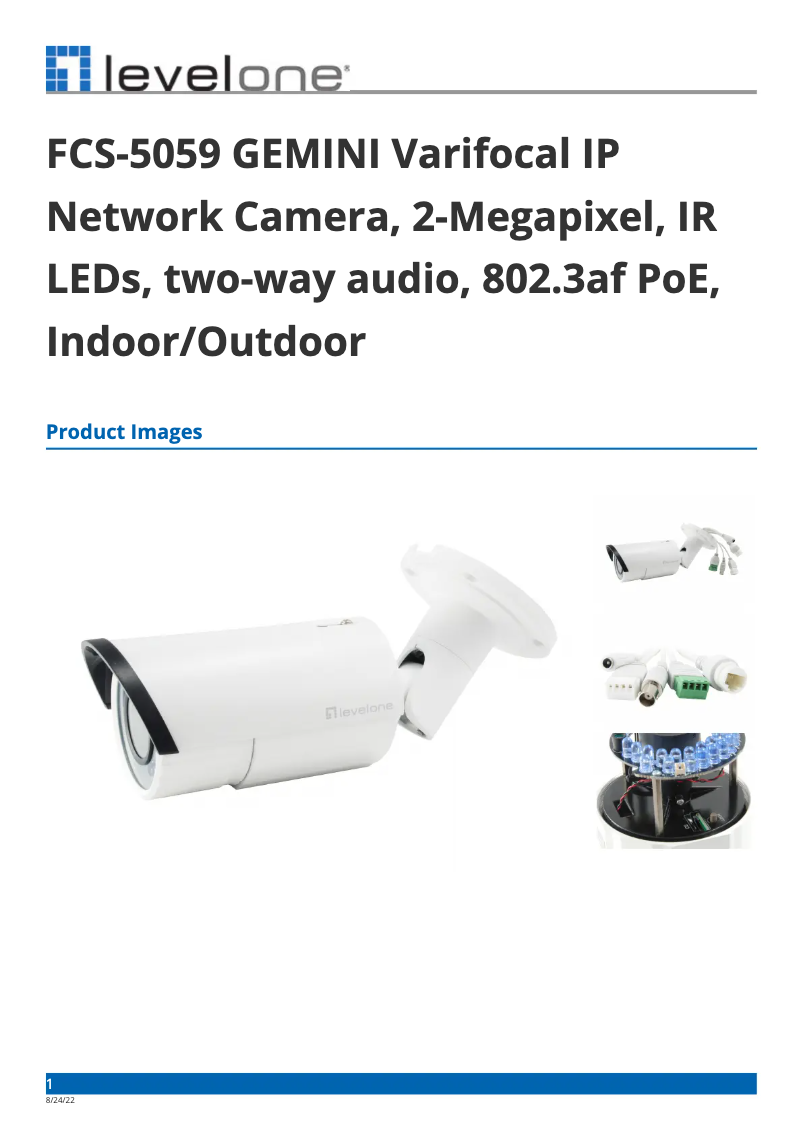 Image de la première page du manuel de l'appareil FCS-5059