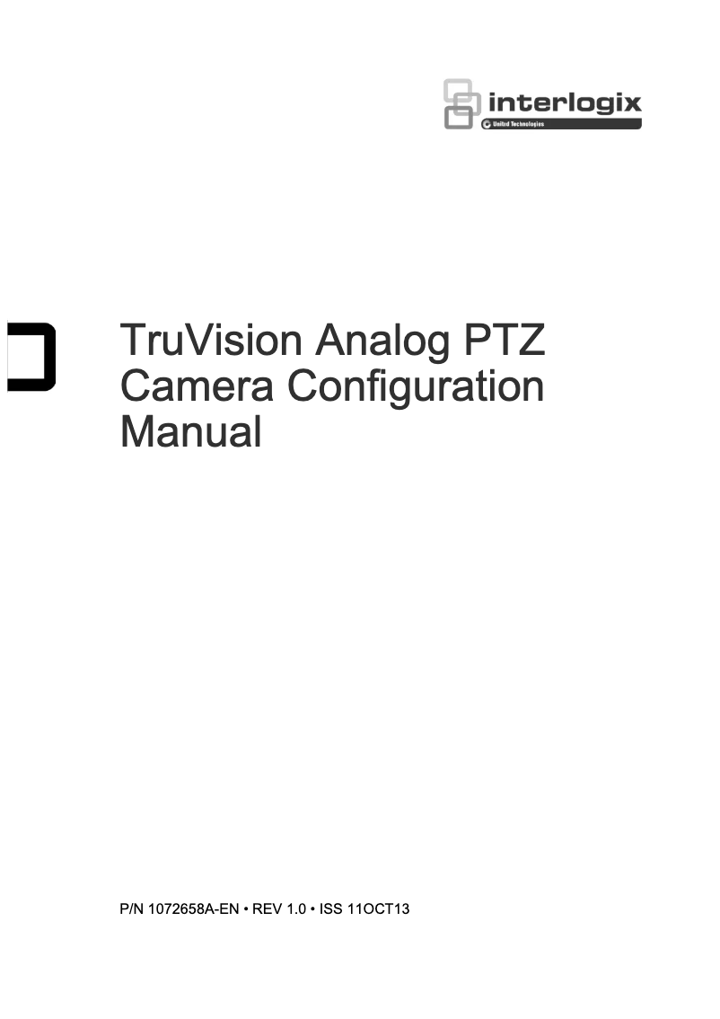 Página 1 del manual Manual de usuario Interlogix TruVision TVP-2101