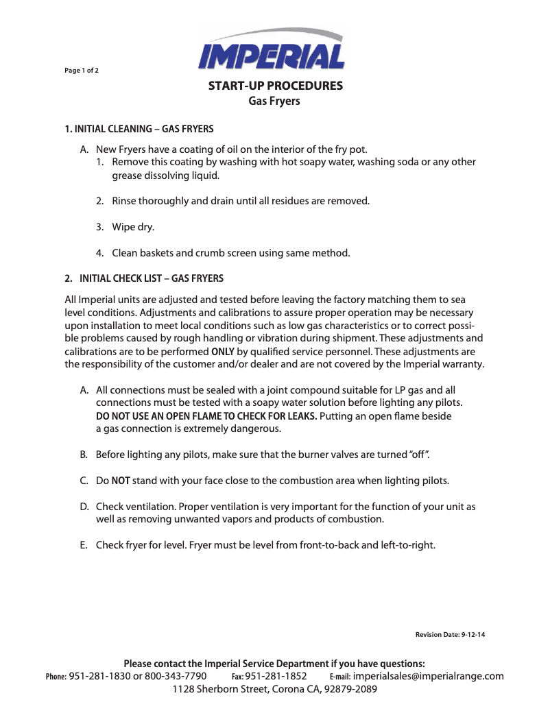 Página 1 del manual Manual de usuario Imperial IFS-40