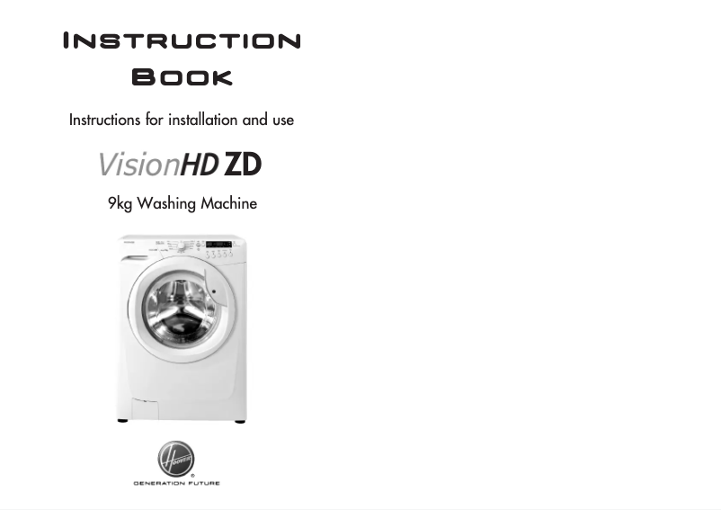 Page n°1 - Manuel utilisateur Hoover VHD 844DB-80