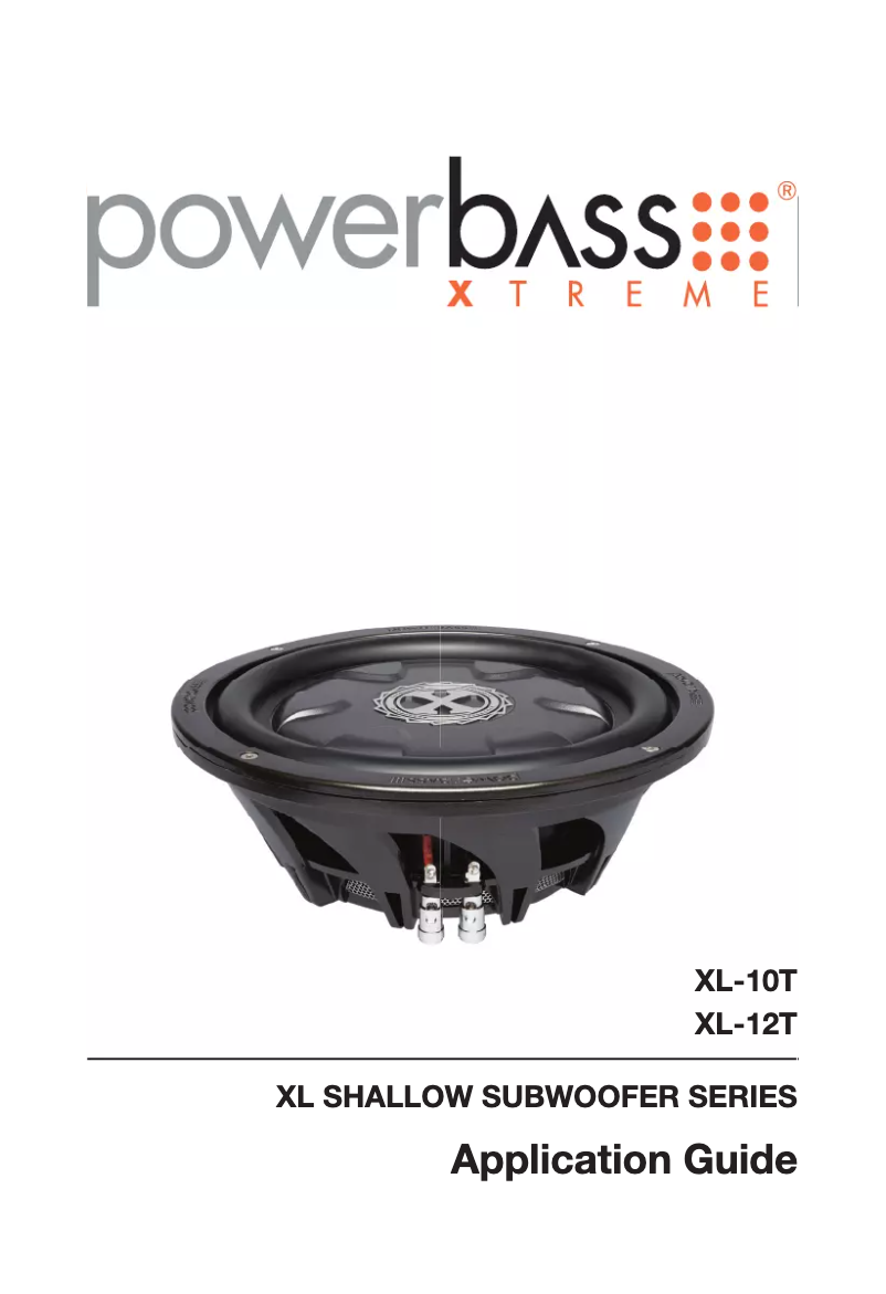 Page 1 de la notice Manuel utilisateur PowerBass Xtreme XL-12T
