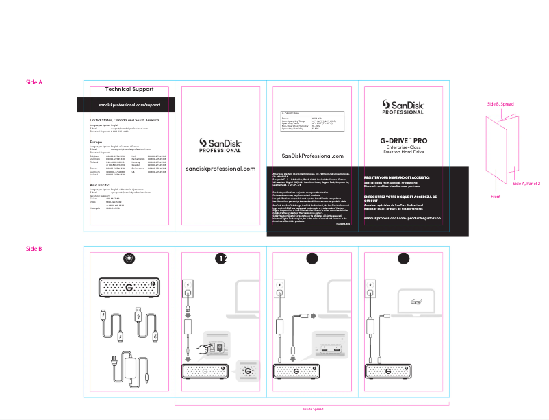 Image de la première page du manuel de l'appareil G-DRIVE PRO