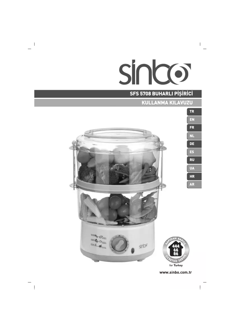 Page n°1 - Manuel utilisateur Sinbo SFS 5708
