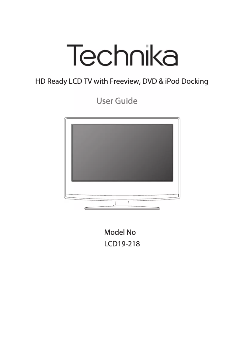 Image de la première page du manuel de l'appareil LCD19-218