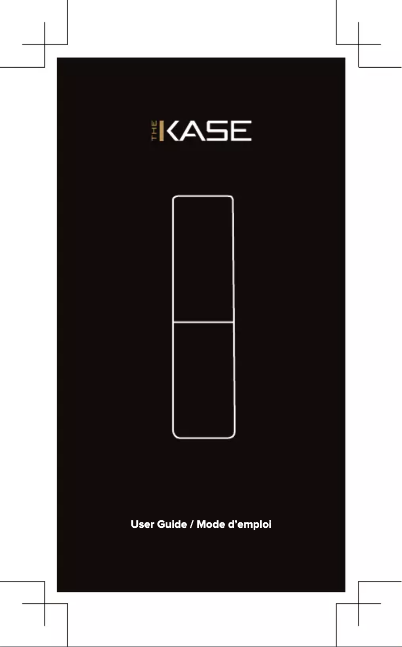 Page n°1 - Manuel utilisateur The Kase Energy Bar