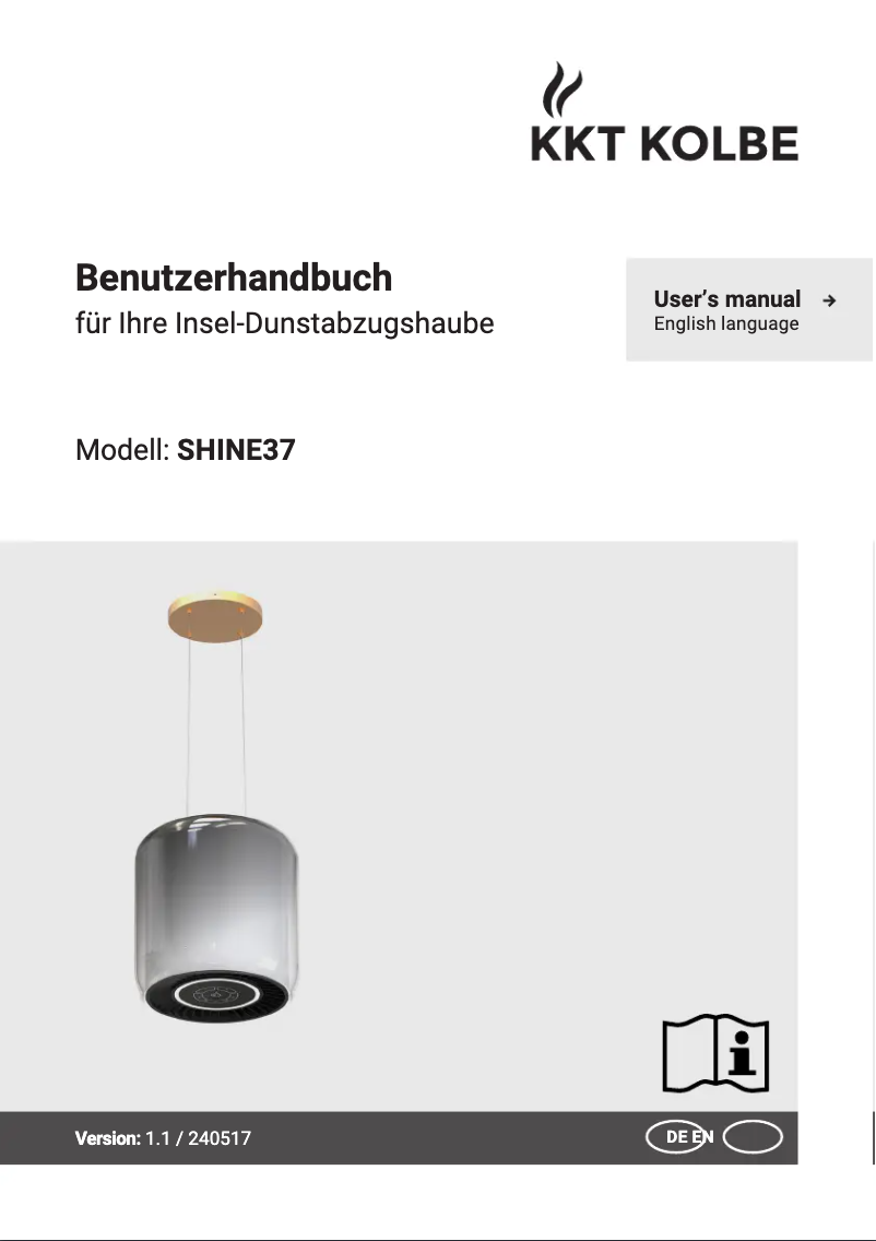 Page 1 de la notice Manuel utilisateur KKT Kolbe SHINE37