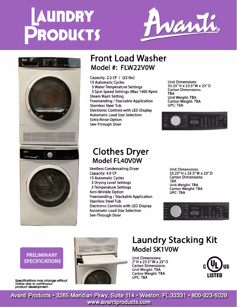 Image de la première page du manuel de l'appareil FLD40V0W