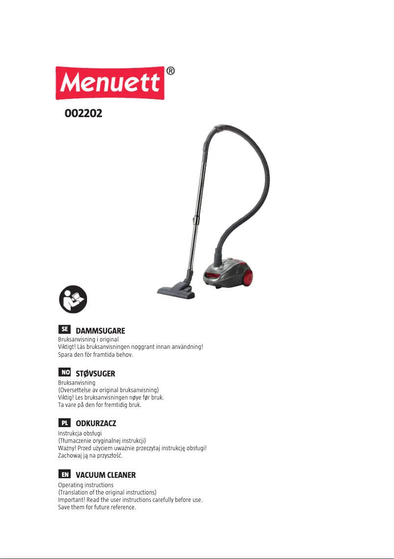 Image de la première page du manuel de l'appareil 002-202