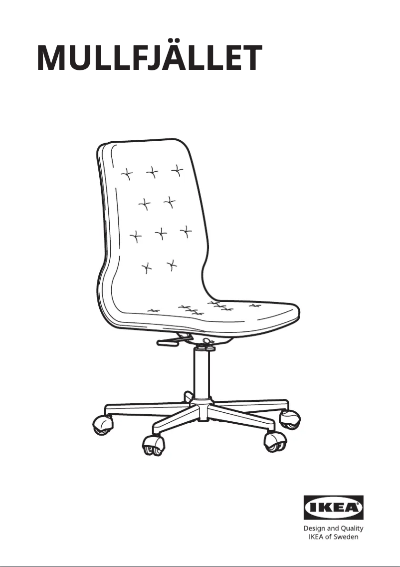 Image de la première page du manuel de l'appareil MULLFJÄLLET 804.724.92