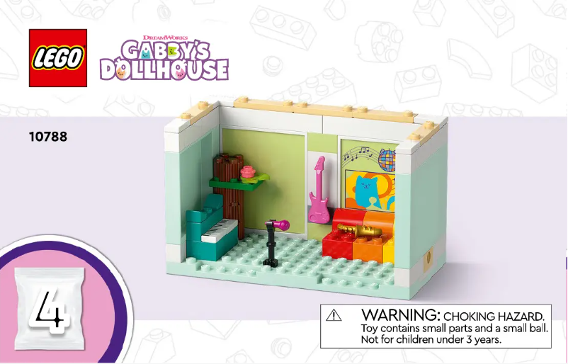 Page 1 de la notice Manuel utilisateur Lego Gabby's Dollhouse 10788