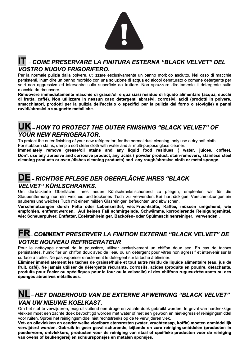 Page n°1 - Manuel utilisateur Smeg FAB28RDEG3