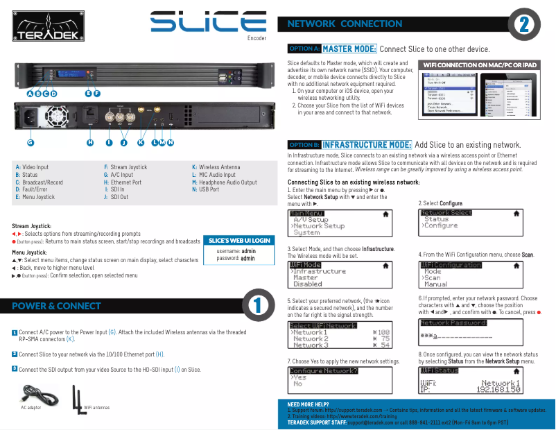 Page n°1 - Manuel utilisateur Teradek Slice 656