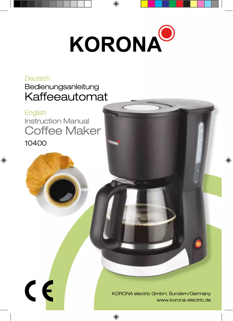 Page n°1 - Manuel utilisateur Korona 10400