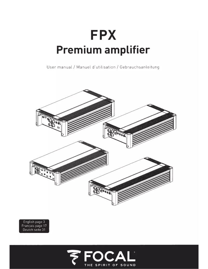 Page 1 de la notice Mode d'emploi Focal FPX 1.1000