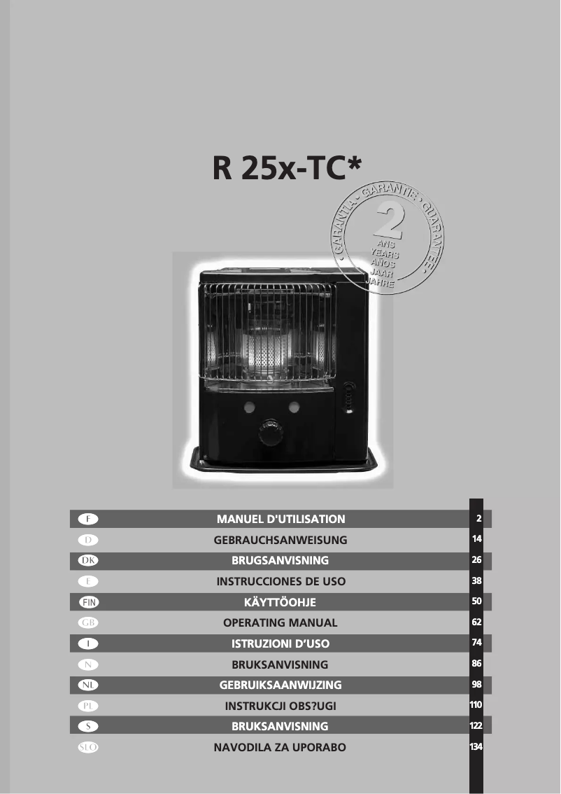 Page n°1 - Manuel utilisateur Qlima R251TC