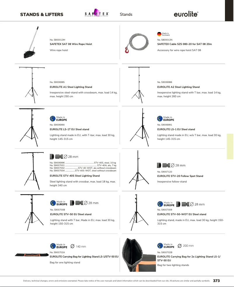 Page n°1 - Catalogue Eurolite STV-50 EU