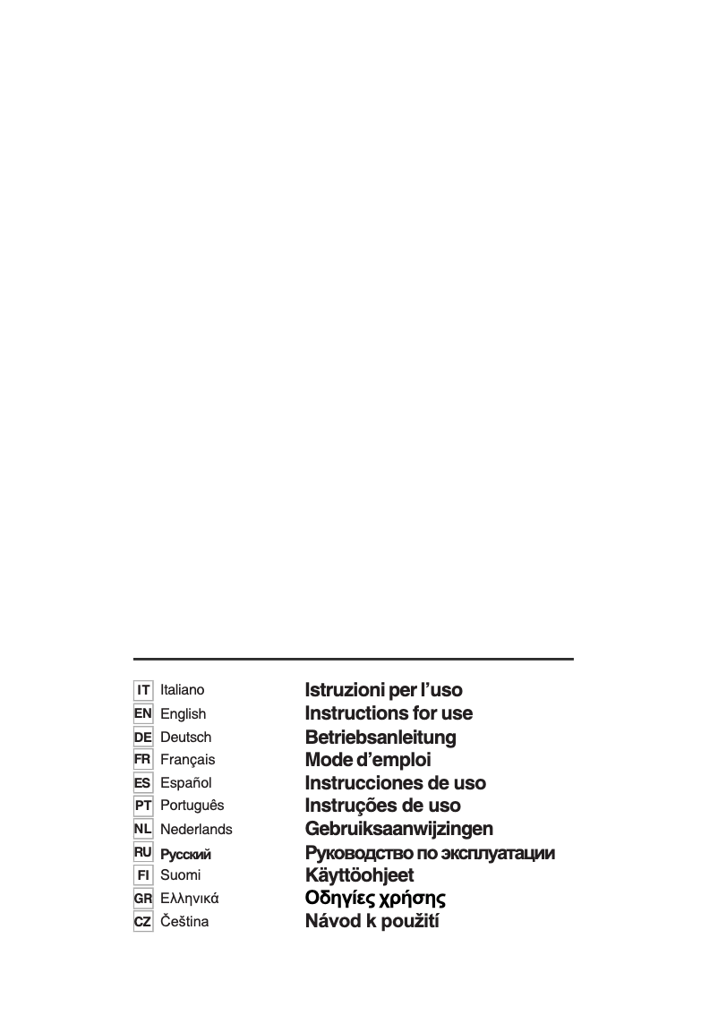 Page n°1 - Manuel utilisateur Smeg P792