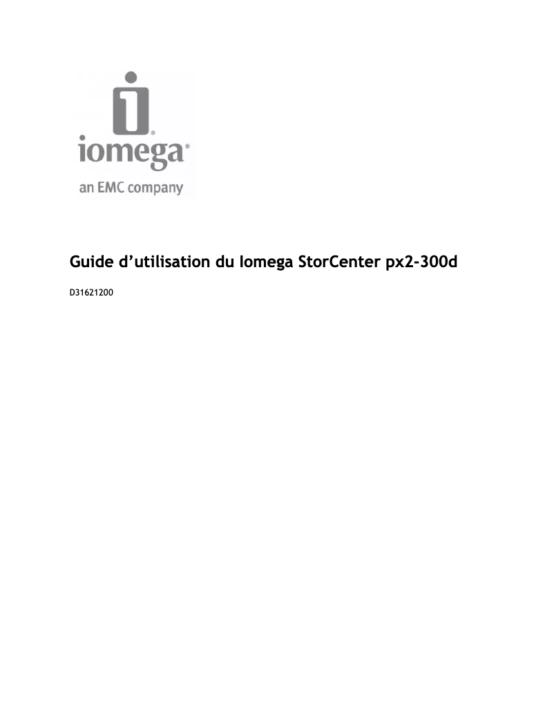 Image de la première page du manuel de l'appareil StorCenter px2-300d