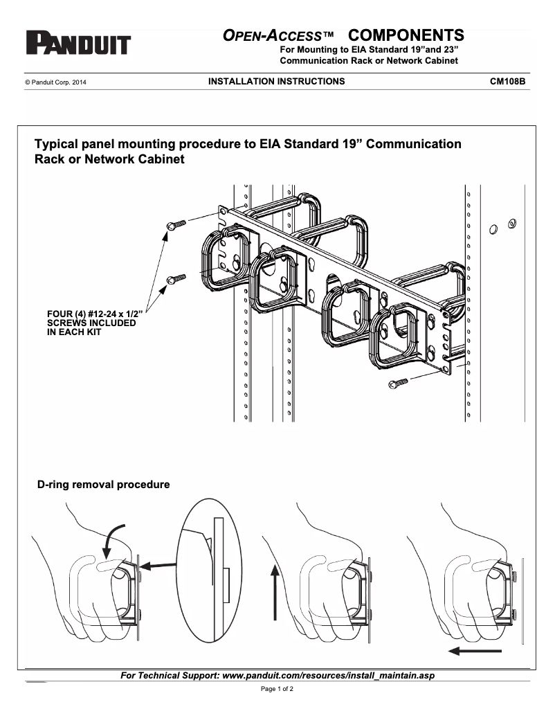 Página 1 del manual Manual de usuario Panduit CMPH1