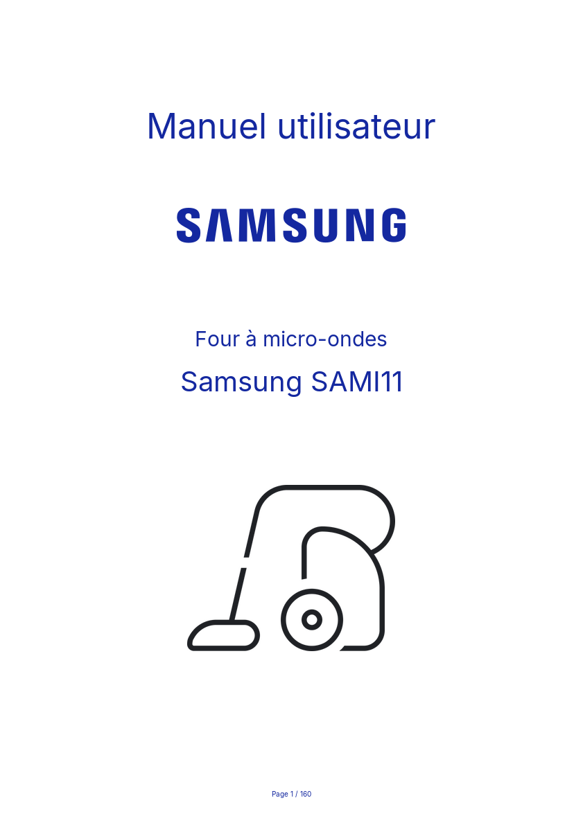 Page n°1 - Manuel utilisateur Samsung SAMI11