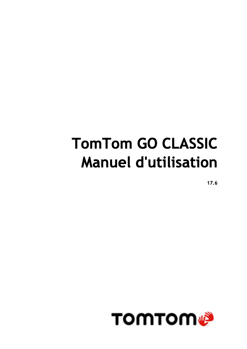 Page n°1 - Manuel utilisateur TomTom GO Classic