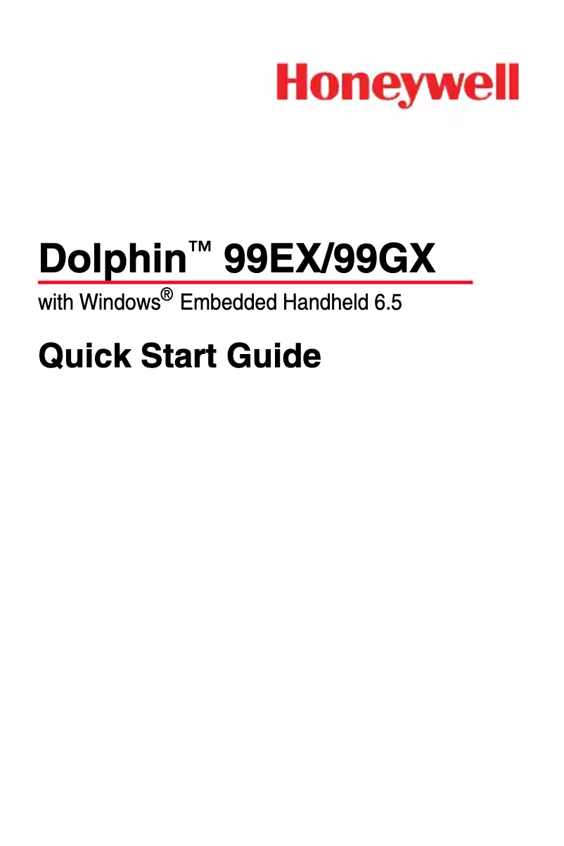 Image de la première page du manuel de l'appareil Dolphin 99EX