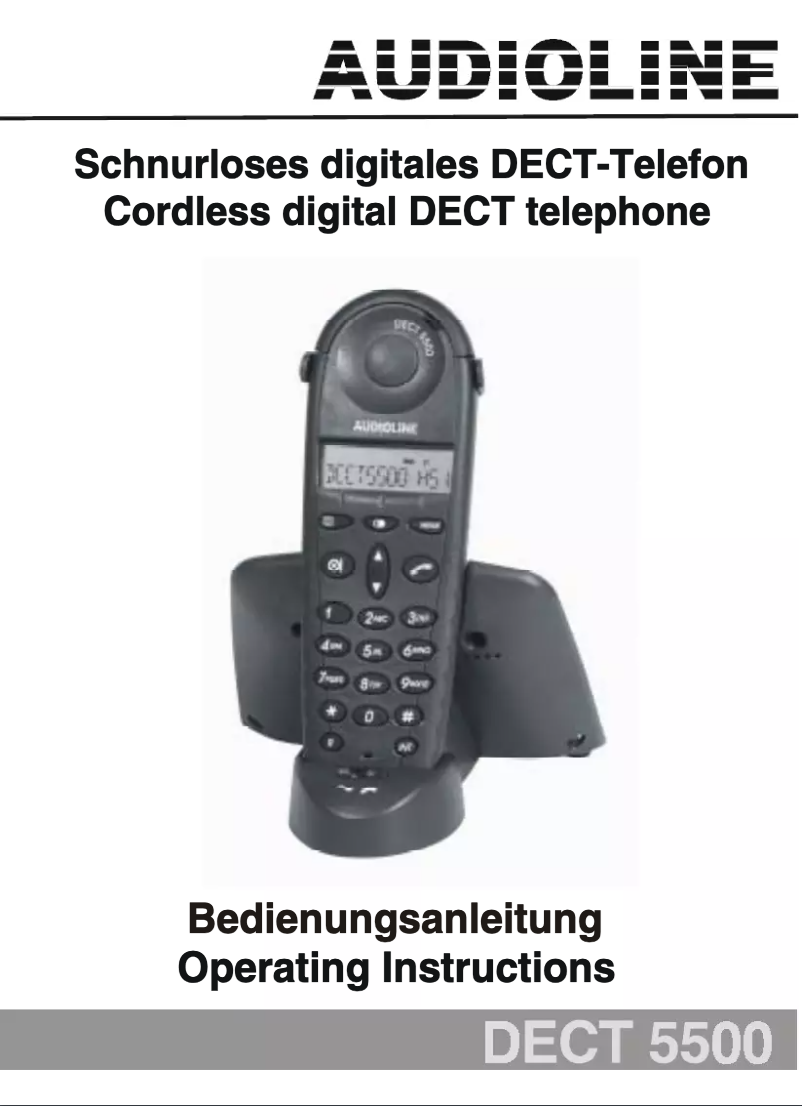 Página 1 del manual Manual de usuario Audioline Dect 5500