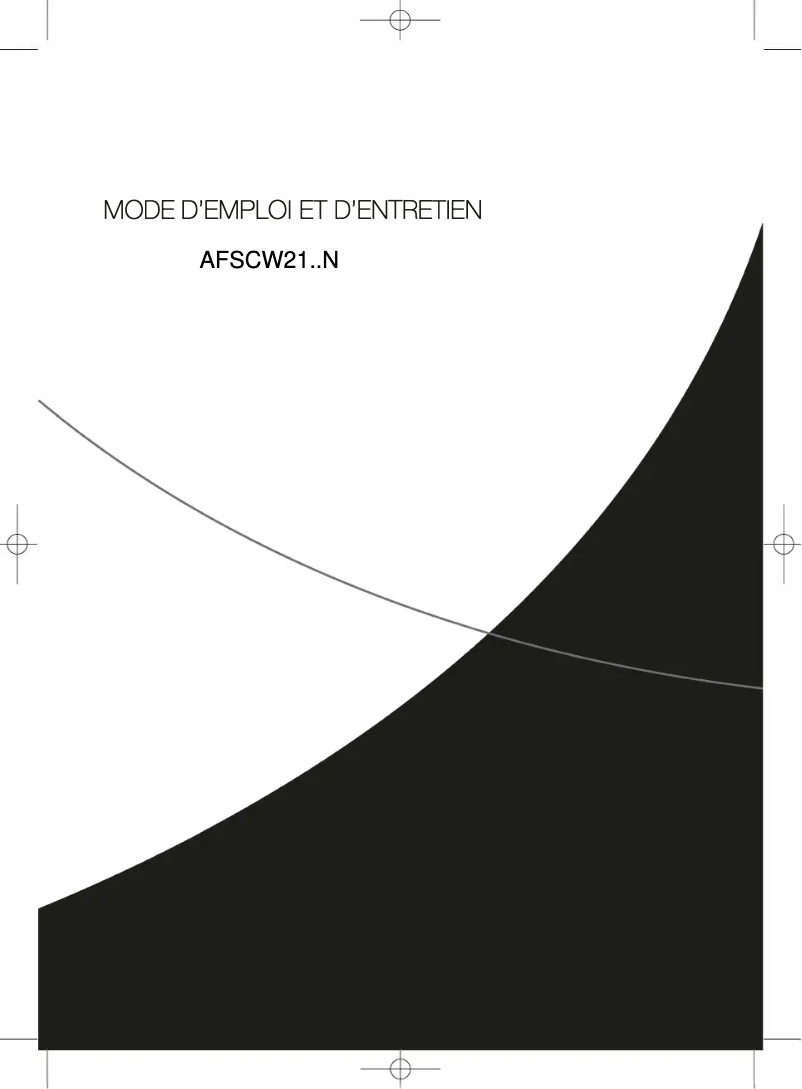 Image de la première page du manuel de l'appareil AFSCW21WHN