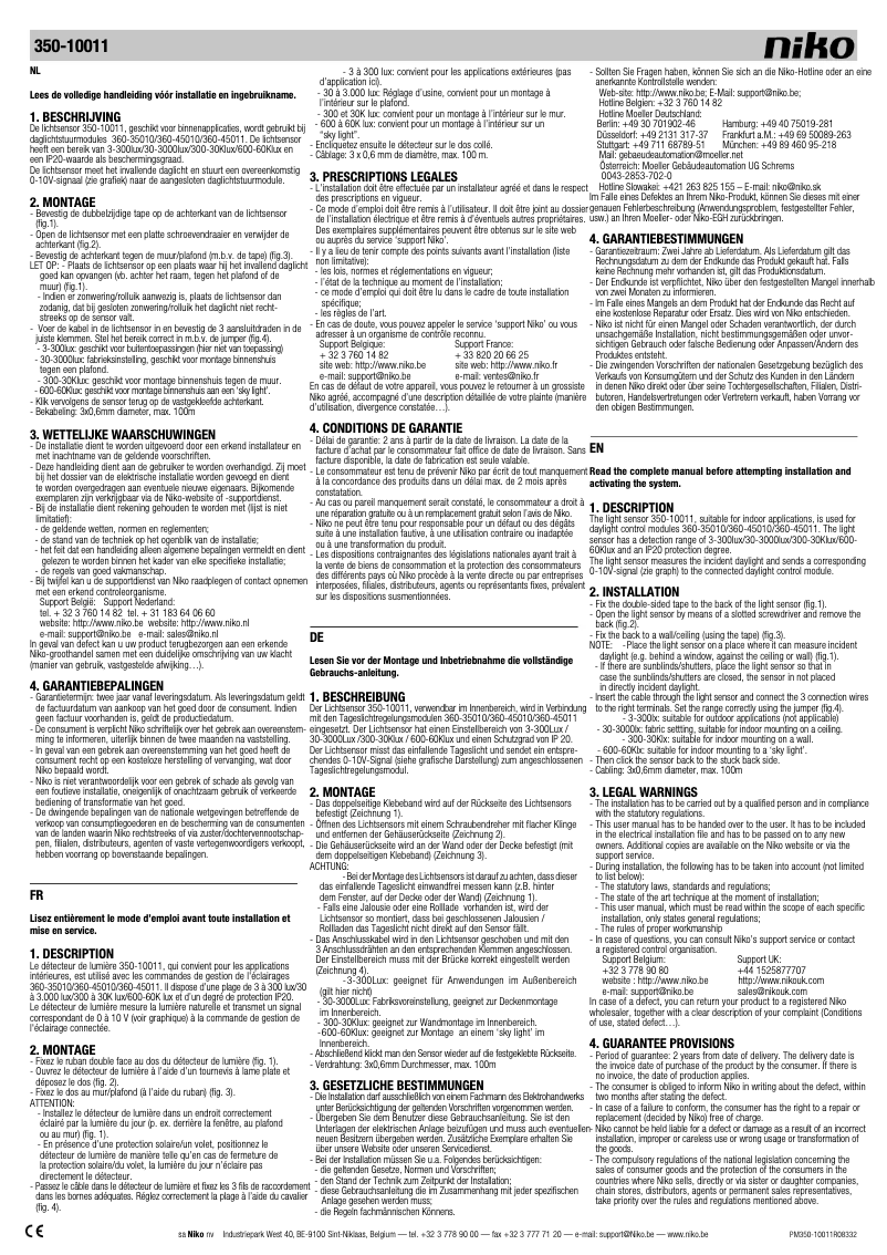 Image de la première page du manuel de l'appareil 350-10011