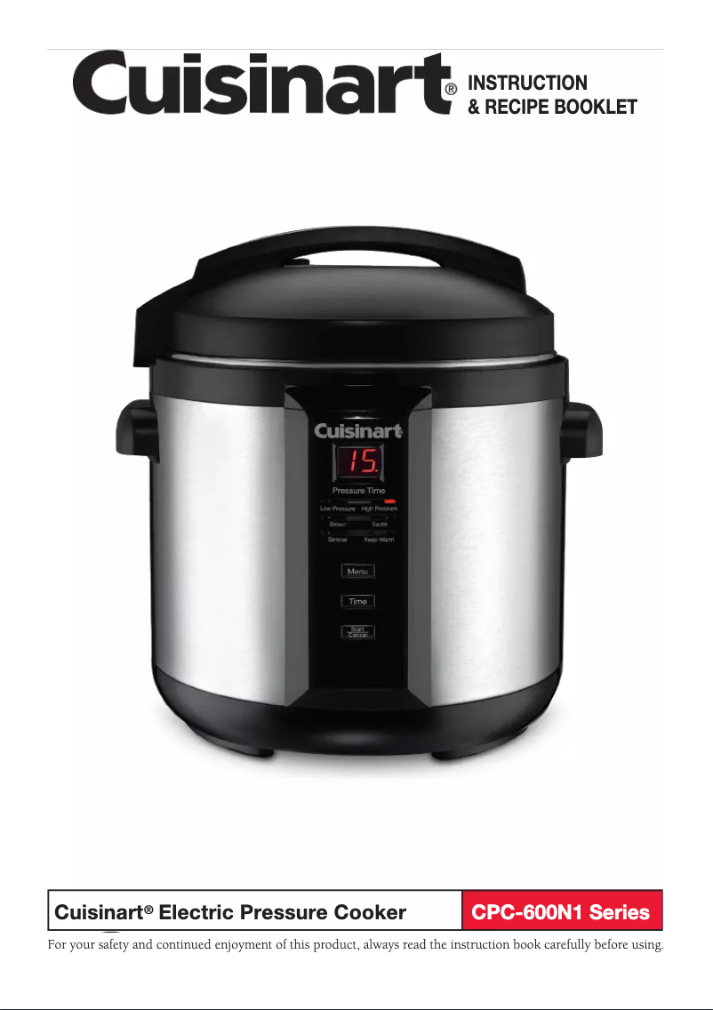 Image de la première page du manuel de l'appareil CPC-600N1