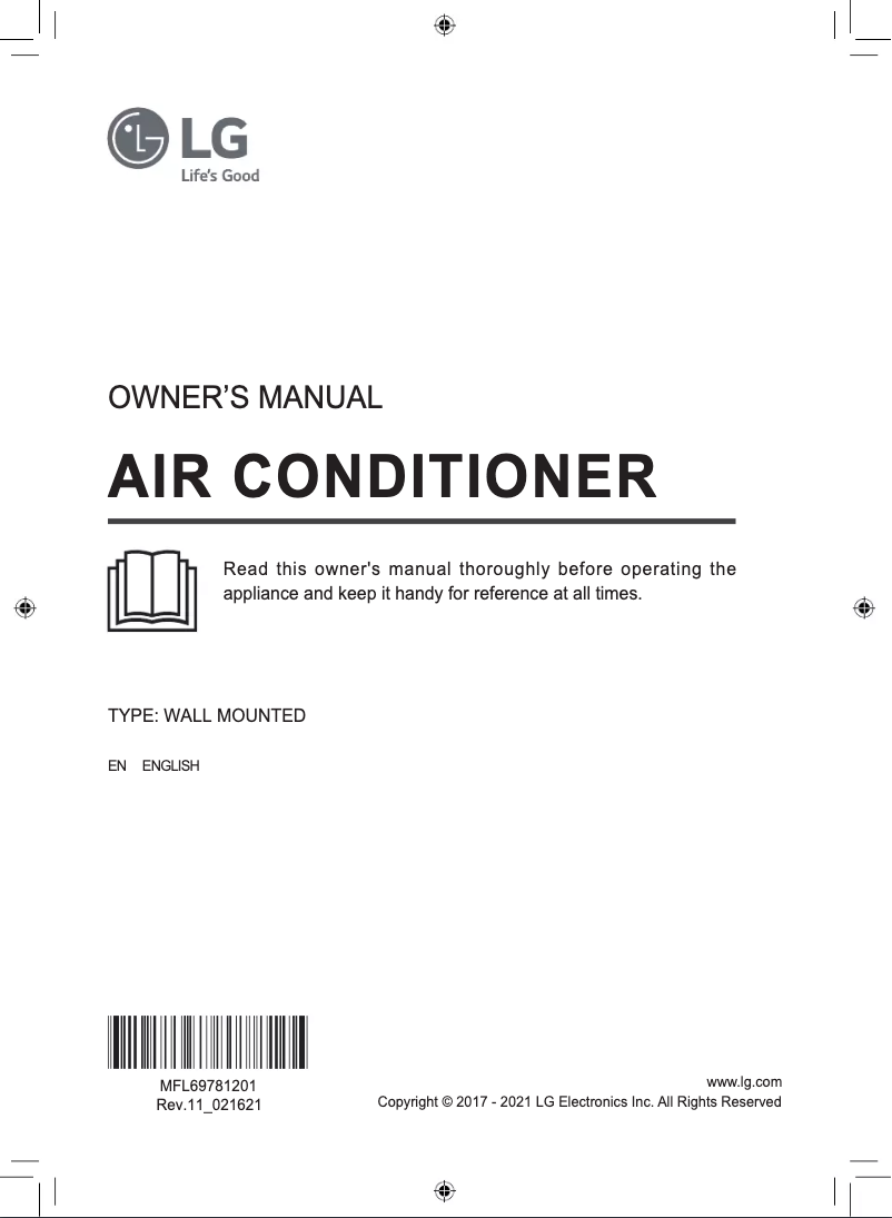 Page n°1 - Manuel utilisateur LG HSN09IS