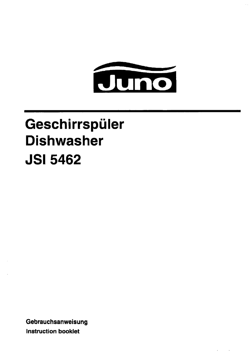 Page n°1 - Manuel utilisateur Juno JSI5462E