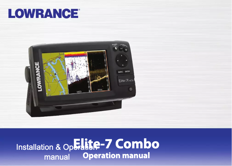 Page 1 de la notice Manuel utilisateur Lowrance Elite-7 Combo