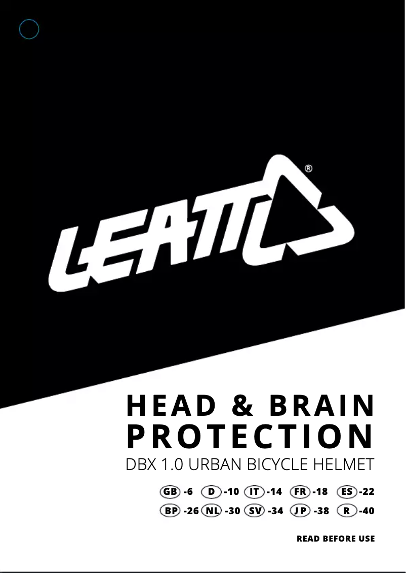 Page n°1 - Manuel utilisateur Leatt DBX 1.0 URBAN