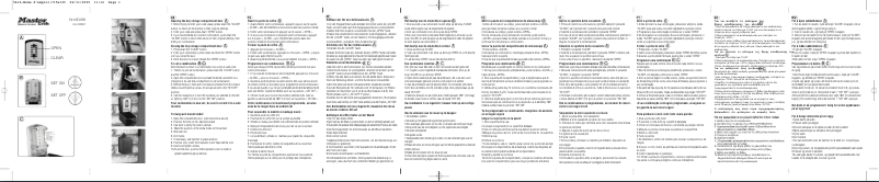 Page n°1 - Manuel utilisateur Master Lock 5412EURD