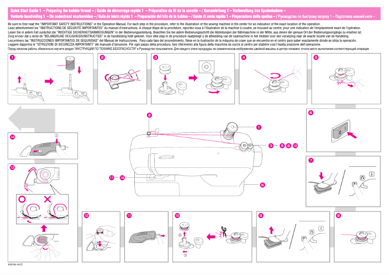 Página 1 del manual Guía de inicio rápido Brother CX70PE